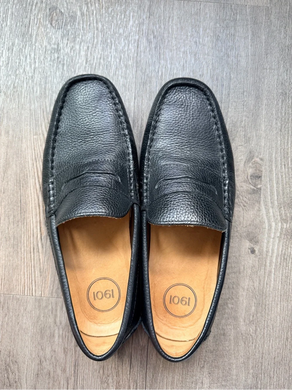 Nordstrom 1901 Men's Black Leather Loafers